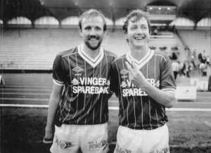 Øivind Tomteberget, her sammen med Erik Nystuen (t.h.).