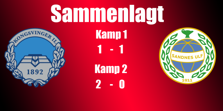 Sandnes Ulf Sluttresultater sammenlagt