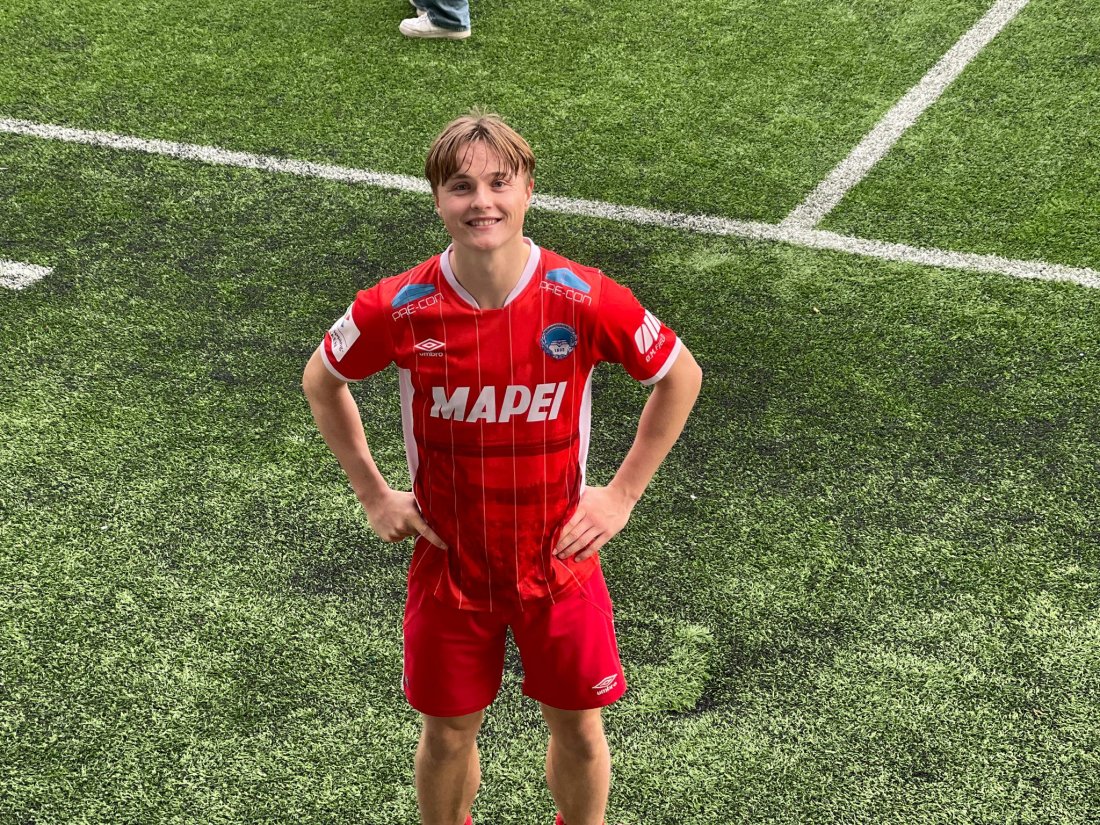 HAT TRICK: Rasmus Opdal Christiansen satte inn tre scoringer mot HamKam.