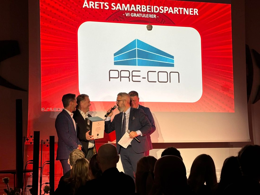 VIKTIG BIDRAG: Årets samarbeidspartner Pre-Con. 
