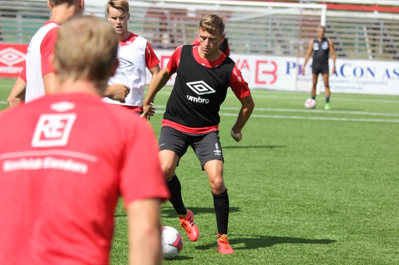 Johan Wennberg i aksjon på dagens trening!