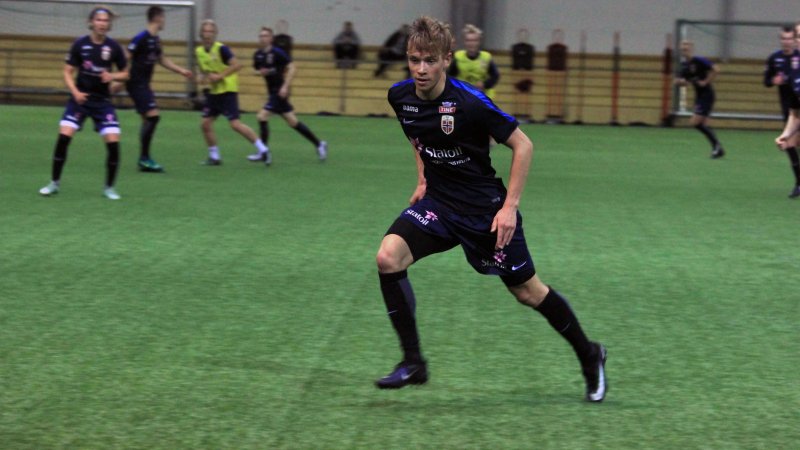 Vinjor på G18-trening i forkant av turneringen i Latvia tidligere i år.